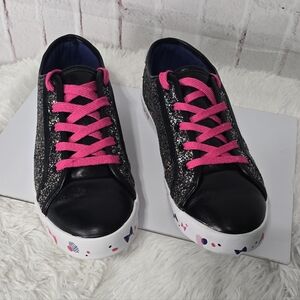 Disney Minnie Mouse “Rock the Dots” Glitter Sneakers – Size 10